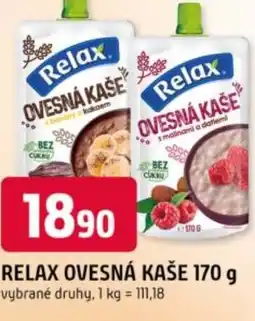 Trefa Relax ovesná kaše nabídka