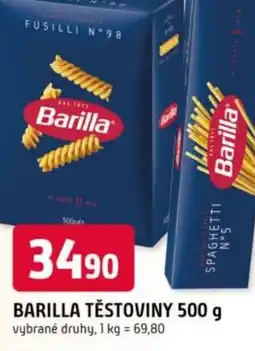 Trefa Barilla těstoviny nabídka