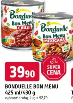 Trefa Bonduelle bon menu nabídka
