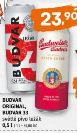 Trefa Budvar original, budvar 33 nabídka
