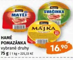 Trefa Hamé pomazánka nabídka