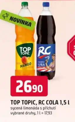 Trefa Top topic, Rc cola nabídka