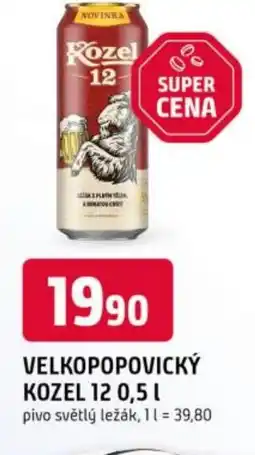 Trefa Velkopopovický kozel 12 nabídka