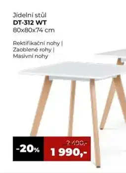 Jamall Jídelní stůl DT-312 WT nabídka