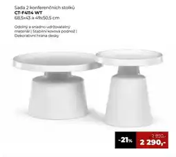 Jamall Sada 2 konferenčních stolků CT-F4114 WT nabídka
