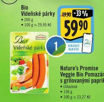Jip Bio vídeňské párky nabídka