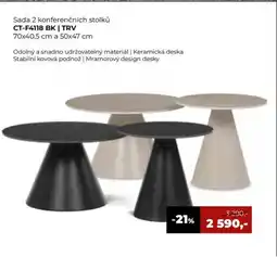 Jamall Sada 2 konferenčních stolků CT-F4118 BK | TRV nabídka