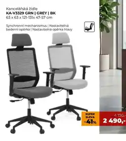 Jamall Kancelářská židle KA-V3329 GRN | GREY | BK nabídka