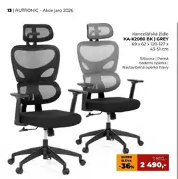 Jamall Kancelářská židle KA-K2080 BK | GREY nabídka