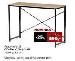 Jamall Pracovní stůl GD-504 OAK | OLW nabídka