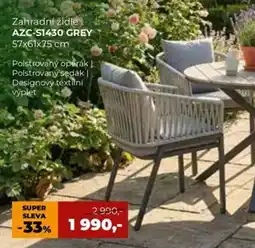 Jamall Zahradní židle AZC-S1430 GREY nabídka