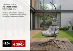Jamall Závěsné křeslo AZ-V1269 GREY nabídka