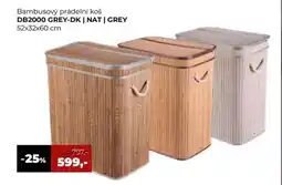 Jamall Bambusový prádelní koš DB2000 GREY-DK | NAT | GREY nabídka