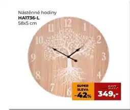 Jamall Nástěnné hodiny HA1736-L nabídka
