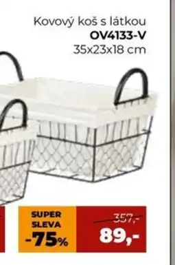 Jamall Kovový koš s látkou OV4133-V nabídka