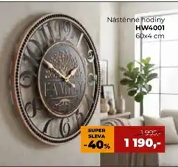Jamall Nástěnné hodiny HW4001 nabídka