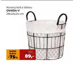 Jamall Kovový koš s látkou OV4134-V nabídka