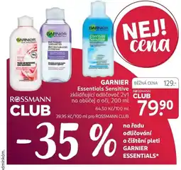Rossmann GARNIER Essentials Sensitive nabídka