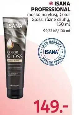 Rossmann ISANA PROFESSIONAL maska na vlasy Color Gloss nabídka