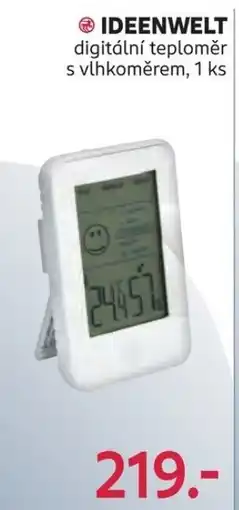 Rossmann IDEENWELT digitální teploměr s vlhkoměrem nabídka