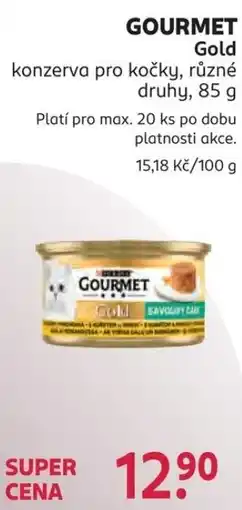 Rossmann GOURMET Gold konzerva pro kočky nabídka