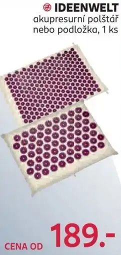 Rossmann IDEENWELT akupresurní polštář nebo podložka nabídka