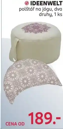 Rossmann IDEENWELT polštář na jógu nabídka