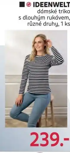 Rossmann IDEENWELT dámské triko s dlouhým rukávem nabídka