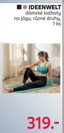 Rossmann IDEENWELT dámské kalhoty na jógu nabídka