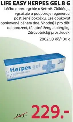 Rossmann Life easy herpes gel nabídka