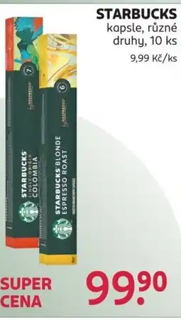 Rossmann STARBUCKS kapsle nabídka
