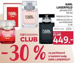 Rossmann KARL LAGERFELD pánská EdT nabídka