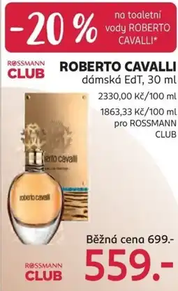 Rossmann ROBERTO CAVALLI dámská EdT nabídka