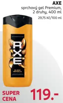 Rossmann AXE sprchový gel Premium nabídka