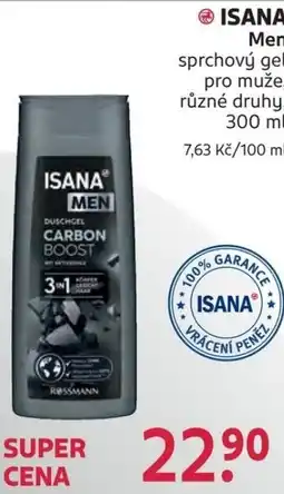 Rossmann ISANA Men sprchový gel pro muže nabídka