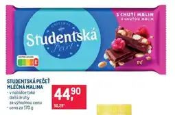 Makro STUDENTSKÁ PEČEŤ MLÉČNÁ MALINA nabídka