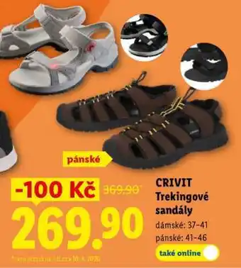 CRIVIT TREKINGOVÉ SANDÁLY