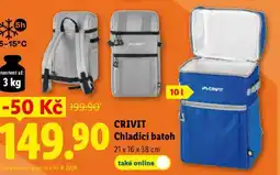 Lidl CRIVIT CHLADICÍ BATOH nabídka