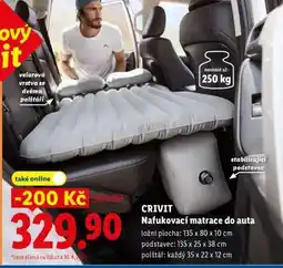 Lidl CRIVIT Nafukovací matrace do auta nabídka