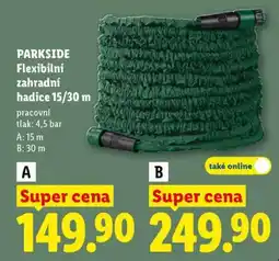 Lidl PARKSIDE Flexibilní zahradní hadice 15/30 m nabídka