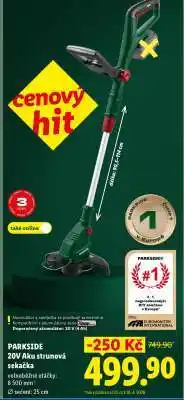 Lidl Parkside 20V Aku strunová sekačka nabídka
