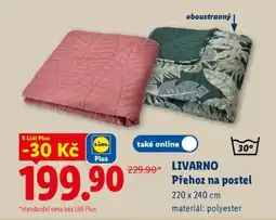 Lidl Livarno Přehoz na postel nabídka