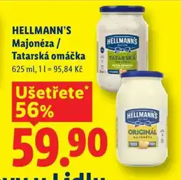 Lidl Hellmann’s Majonéza / Tatarská omáčka nabídka