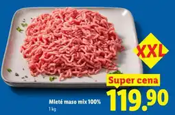 Lidl Mleté maso mix 100% nabídka
