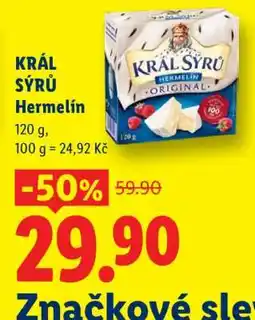 Lidl Král Sýrů Hermelín nabídka