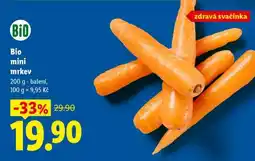 Lidl Bio mini mrkev nabídka