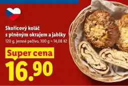 Lidl Skořicový koláč s plněným okrajem a jablky nabídka