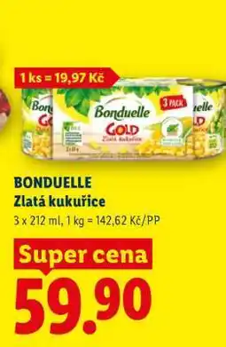 Lidl Bonduelle Zlatá kukuřice nabídka