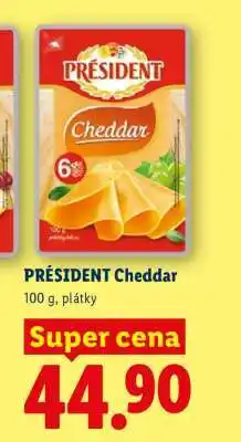 Lidl Président Cheddar nabídka