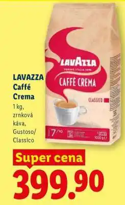 Lidl LAVAZZA CAFFÉ CREMA nabídka